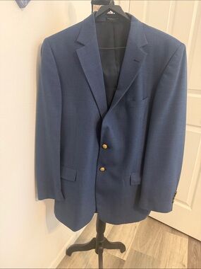 Classic Navy Sport Coat with Gold Buttons